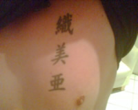 Japanese name symbols Tattoo Design
