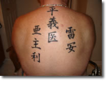 Kanji name symbols