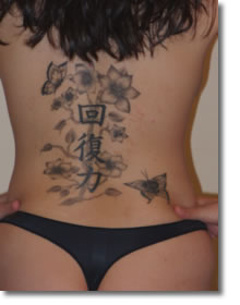 Japanese symbols tattoo 