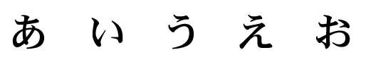 Hiragana Japanese Script