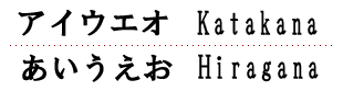 Katakana and Hiragana